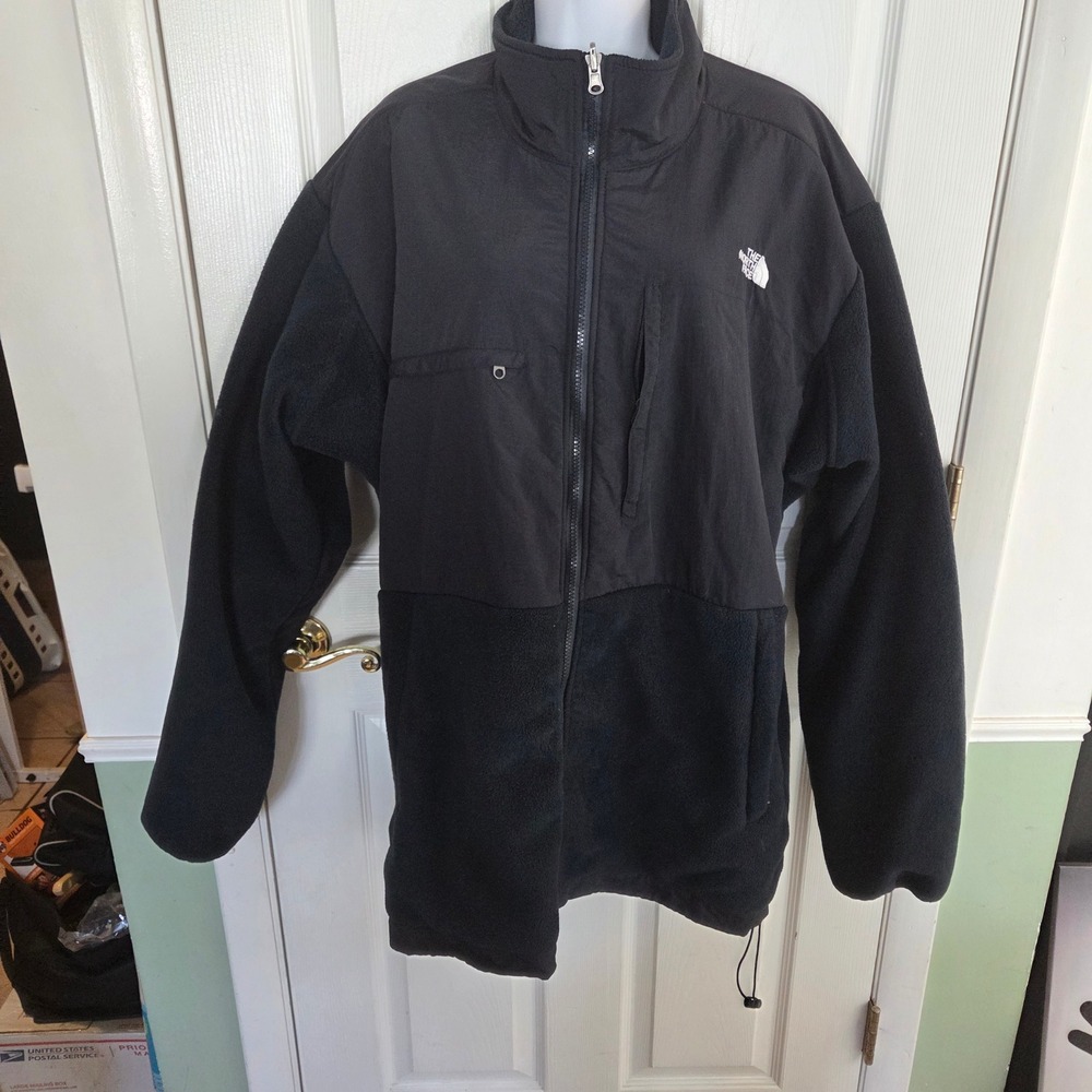 The North Face Denali Fleece Jacket Mens Black Full Zip Nylon Overlay Mens XXXL